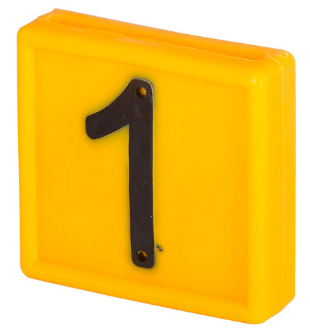 Номерной блок 1, жёлтый