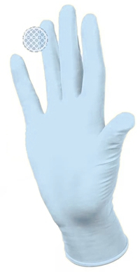 Перчатки для обследования PRONITRILE, Comfort, голубые, S, 100 шт
