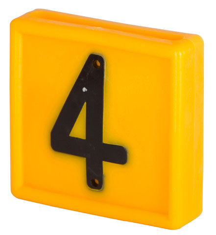 Номерной блок 4, жёлтый
