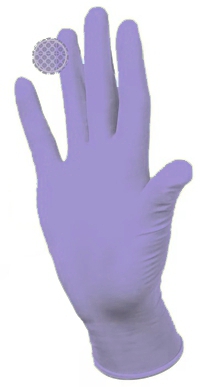 Перчатки для обследования PRONITRILE, Comfort, фиолетовые, L, 200 шт